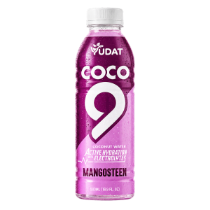 Yudat COCO 9 Active Hydration Coconut Water with Electrolytes – Mangosteen Flavor 500ml