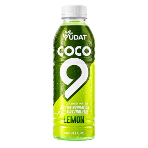 Yudat COCO 9 Active Hydration Coconut Water with Electrolytes – Lemon Flavor 500ml