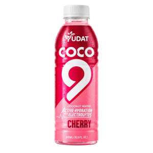 Yudat COCO 9 Active Hydration Coconut Water with Electrolytes – Cherry Flavor 500ml